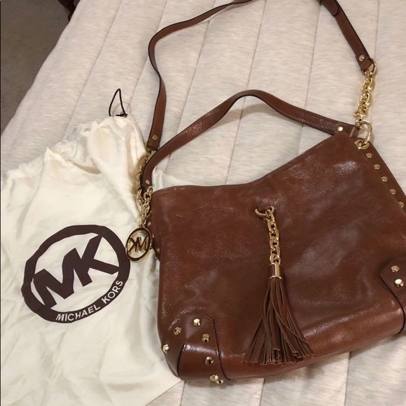 Michael Kors Bags | Michael Kors Studded Leather Handbag | Poshmark